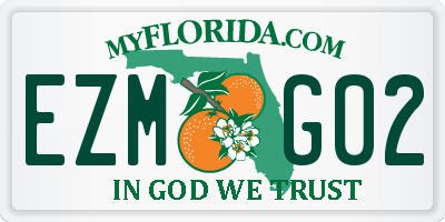 FL license plate EZMG02