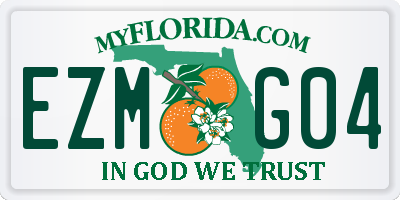 FL license plate EZMG04