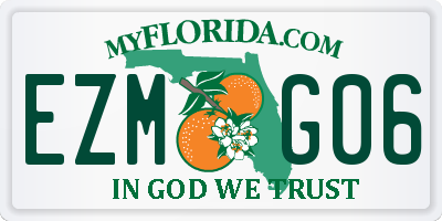 FL license plate EZMG06