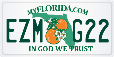 FL license plate EZMG22