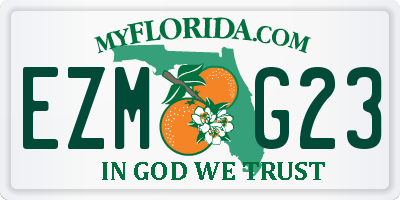 FL license plate EZMG23