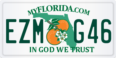 FL license plate EZMG46