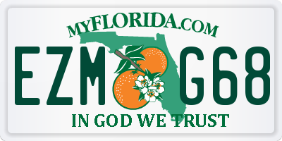 FL license plate EZMG68