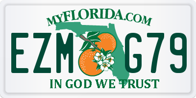 FL license plate EZMG79