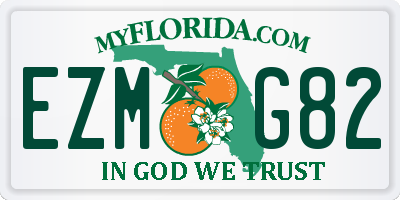 FL license plate EZMG82