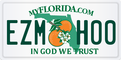 FL license plate EZMH00