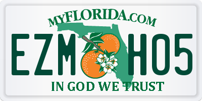 FL license plate EZMH05