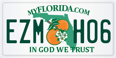 FL license plate EZMH06