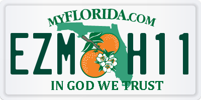 FL license plate EZMH11