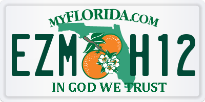 FL license plate EZMH12