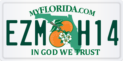 FL license plate EZMH14