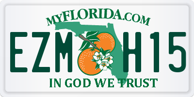 FL license plate EZMH15