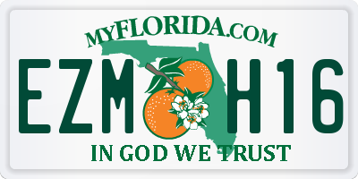 FL license plate EZMH16