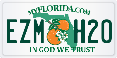 FL license plate EZMH20