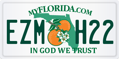 FL license plate EZMH22