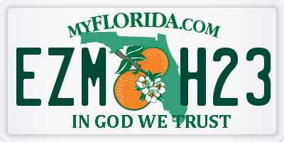 FL license plate EZMH23