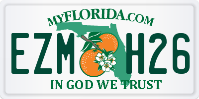 FL license plate EZMH26