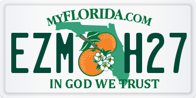 FL license plate EZMH27