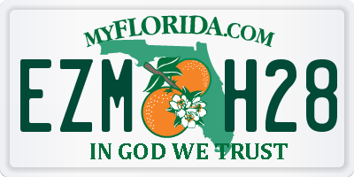 FL license plate EZMH28