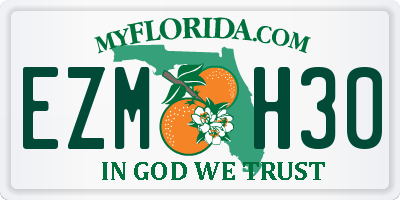 FL license plate EZMH30