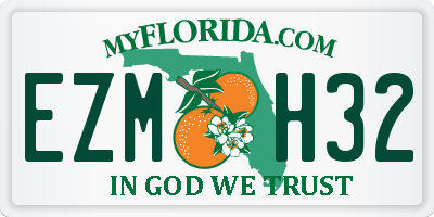 FL license plate EZMH32