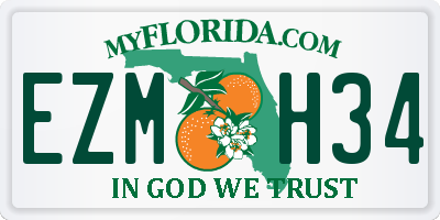 FL license plate EZMH34