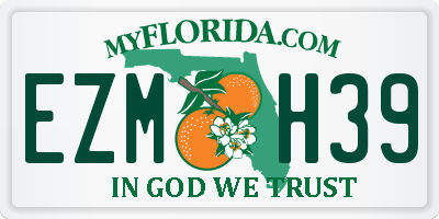 FL license plate EZMH39