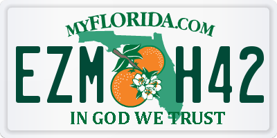 FL license plate EZMH42