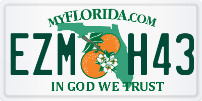 FL license plate EZMH43