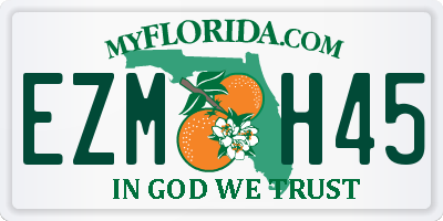 FL license plate EZMH45