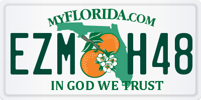 FL license plate EZMH48