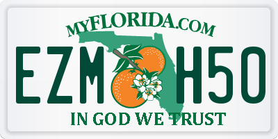 FL license plate EZMH50