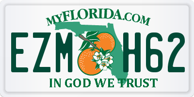 FL license plate EZMH62