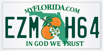 FL license plate EZMH64