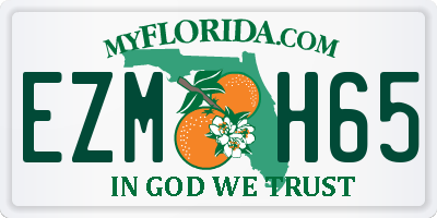 FL license plate EZMH65