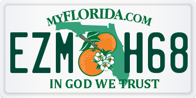 FL license plate EZMH68