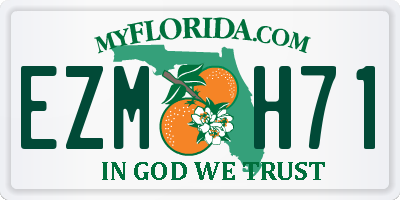 FL license plate EZMH71