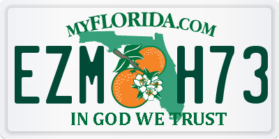 FL license plate EZMH73