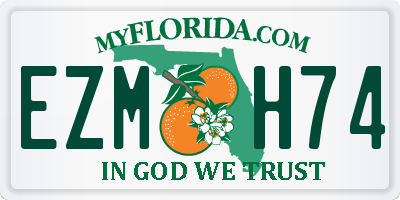 FL license plate EZMH74