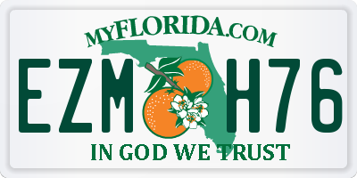 FL license plate EZMH76