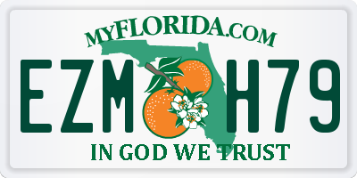 FL license plate EZMH79