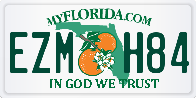 FL license plate EZMH84