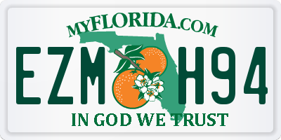 FL license plate EZMH94