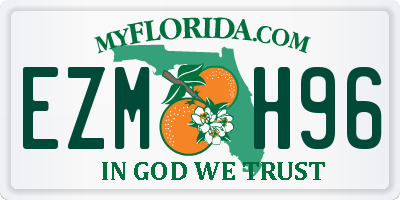 FL license plate EZMH96