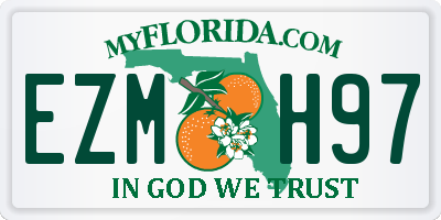 FL license plate EZMH97