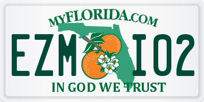 FL license plate EZMI02