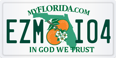 FL license plate EZMI04