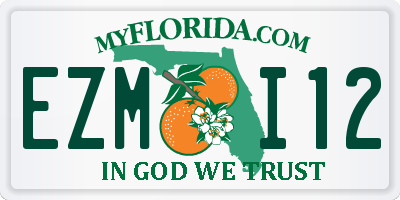 FL license plate EZMI12