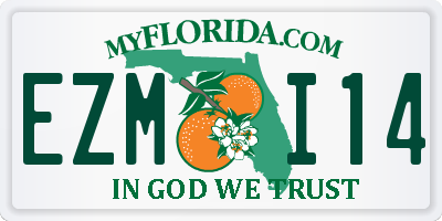 FL license plate EZMI14