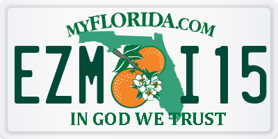 FL license plate EZMI15